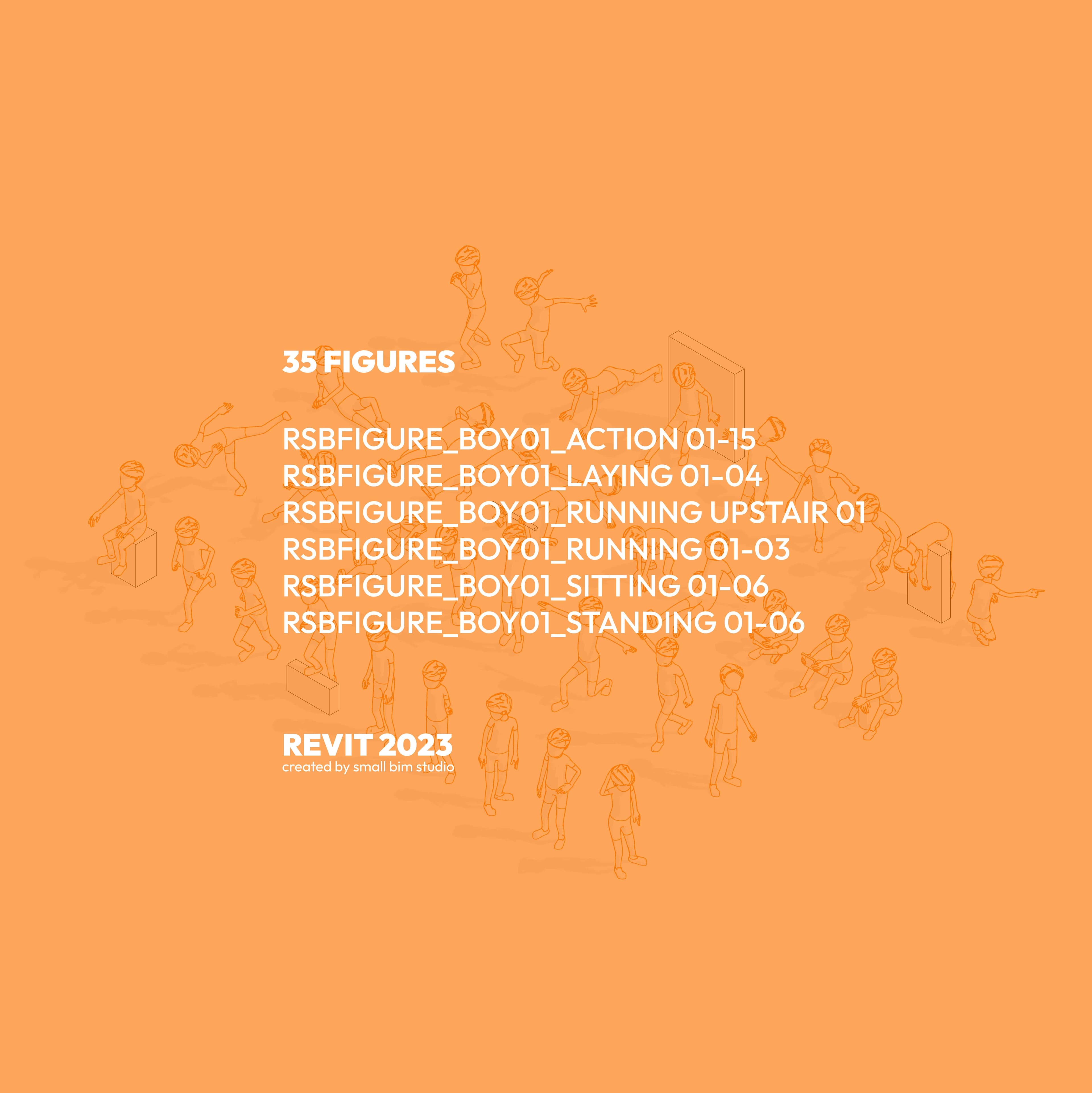 รายชื่อ Revit Family ทั้ง 35 ชิ้นในคอลเลกชัน