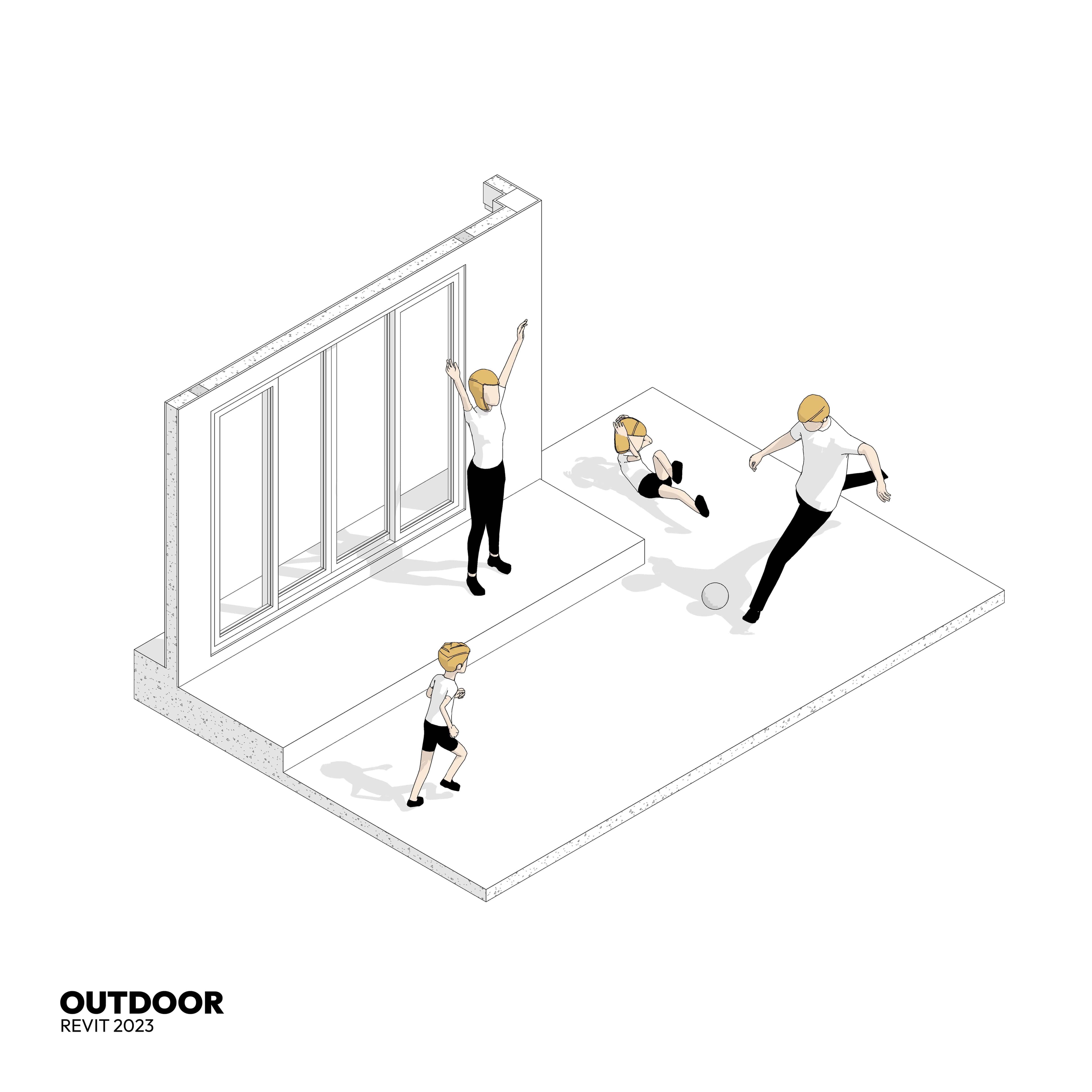 ฉากสนามกลางแจ้ง (Outdoor) พร้อม RSBFIGURE