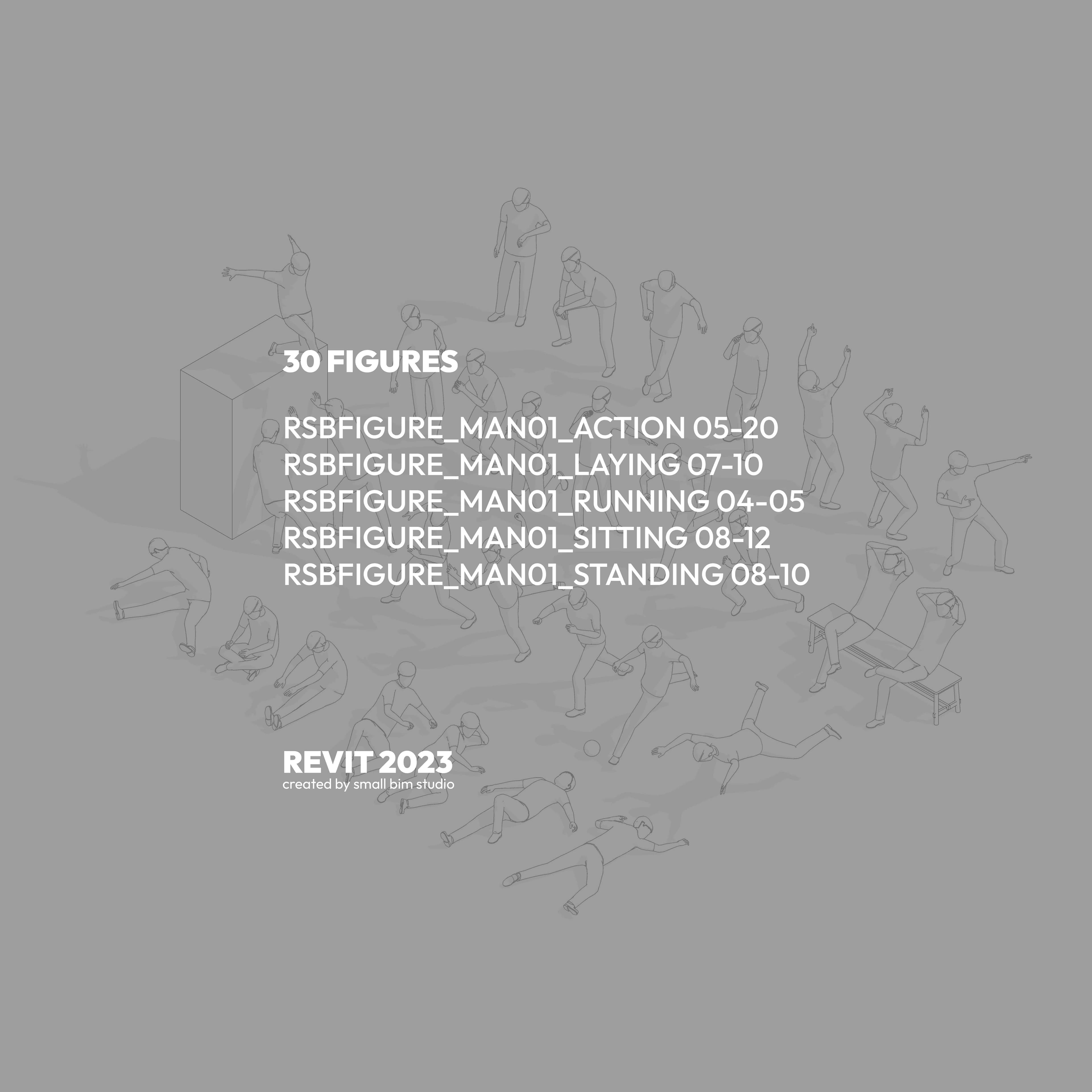 รายชื่อ Revit Family ทั้ง 30 ชิ้นในคอลเลกชัน