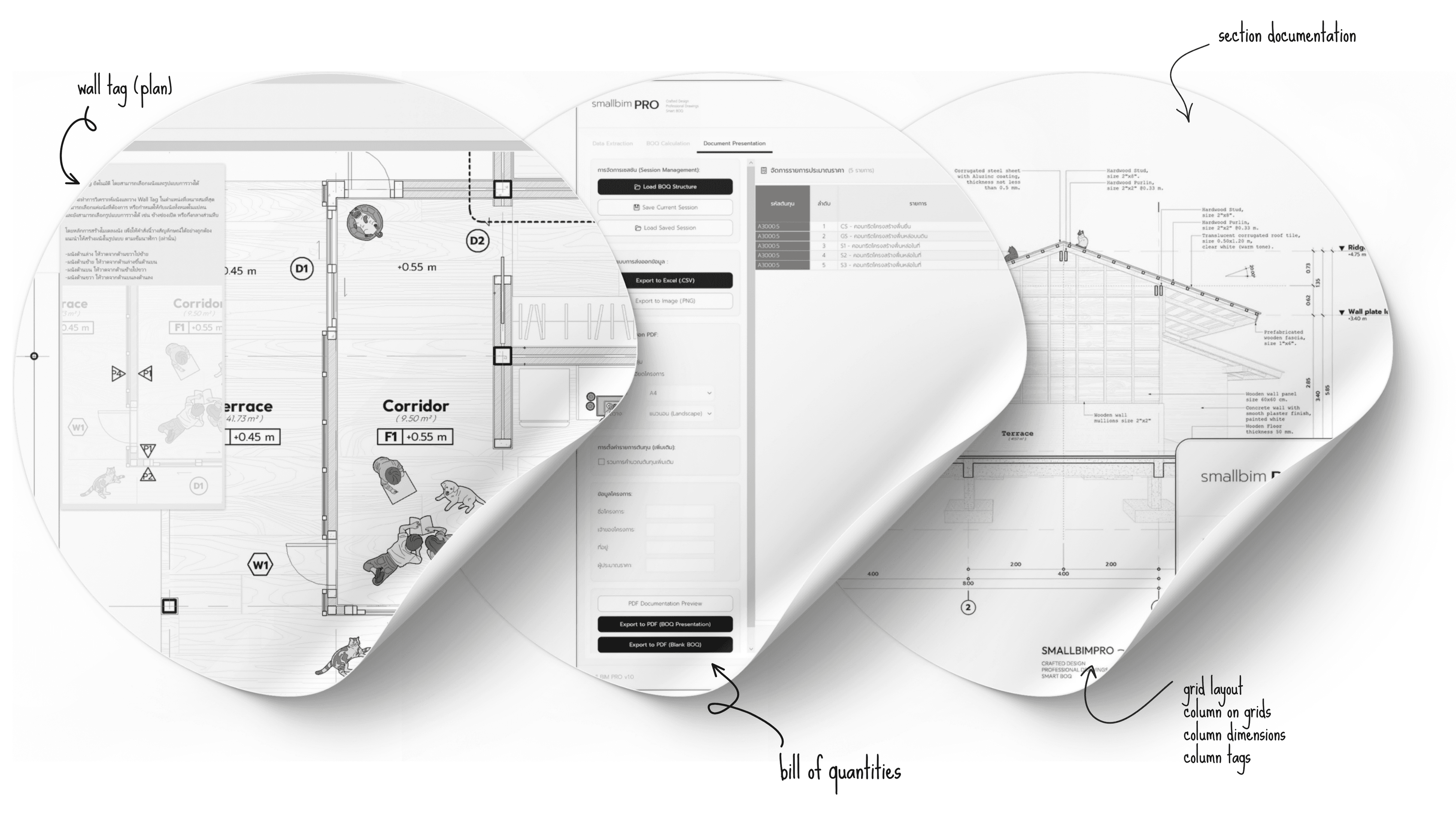 Small BIM PRO — จากโมเดล Revit สู่แบบก่อสร้างและ BOQ อัตโนมัติ