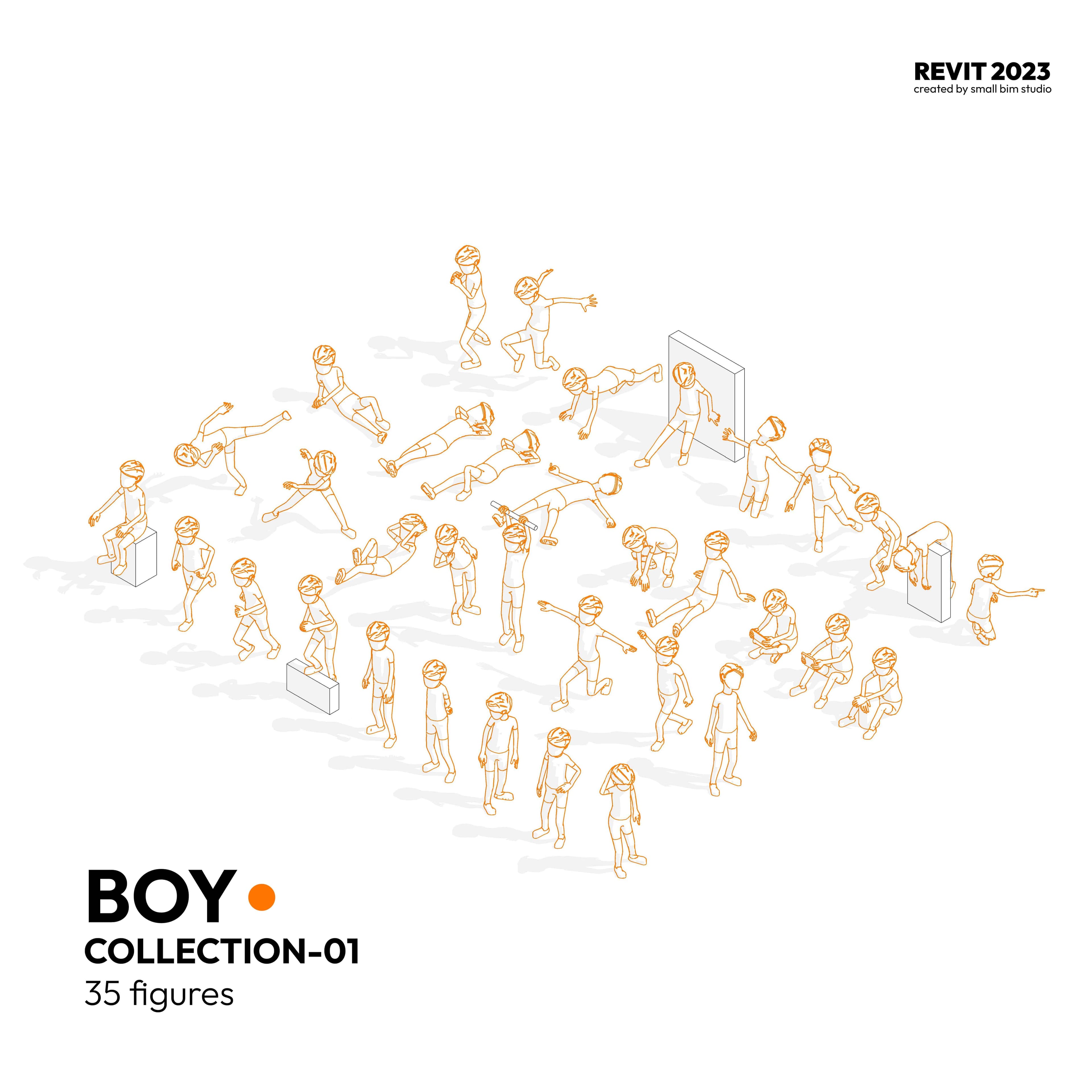RSBFIGURE-Boy Collection 01 (Revit 2023)