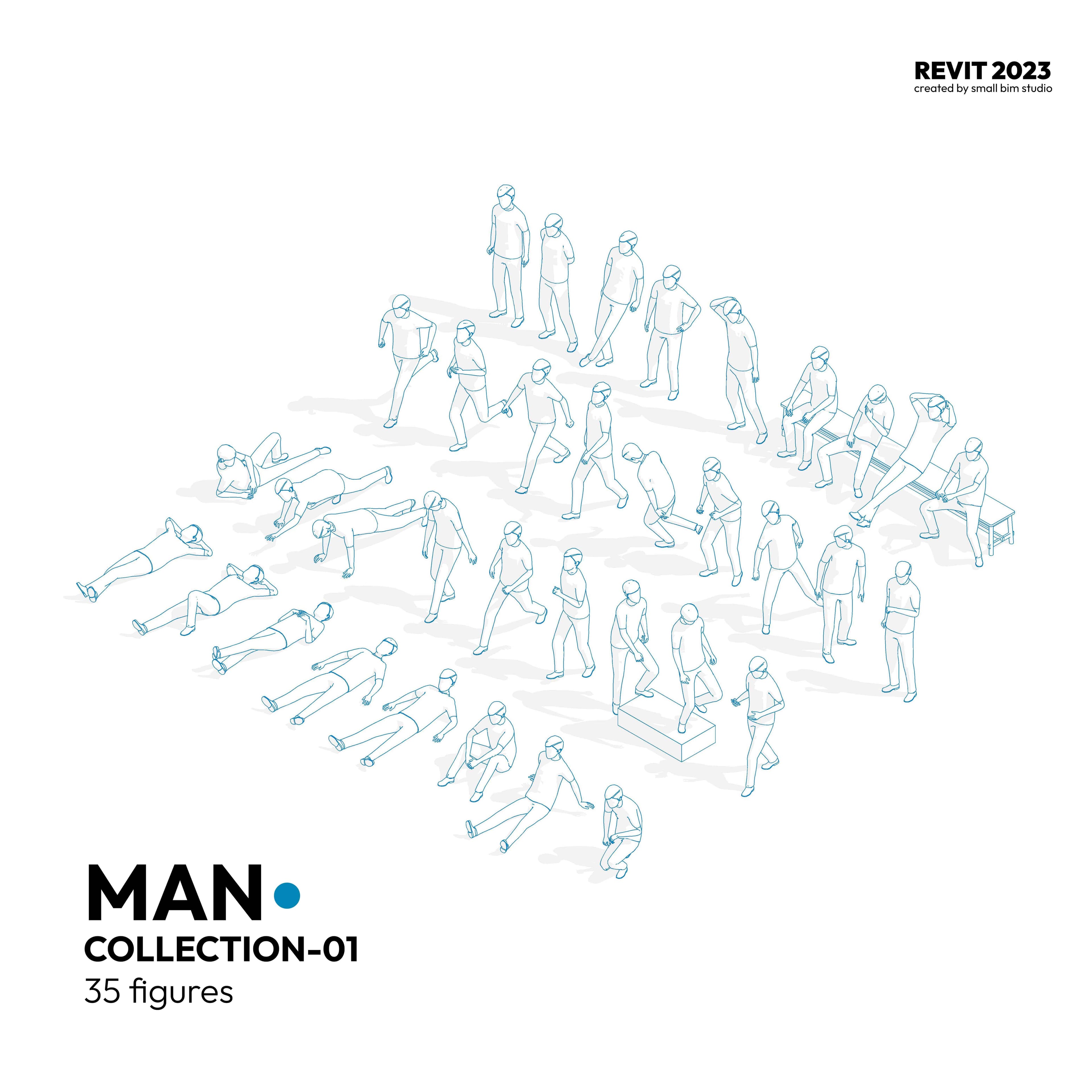 RSBFIGURE-Man Collection 01 (Revit 2023)