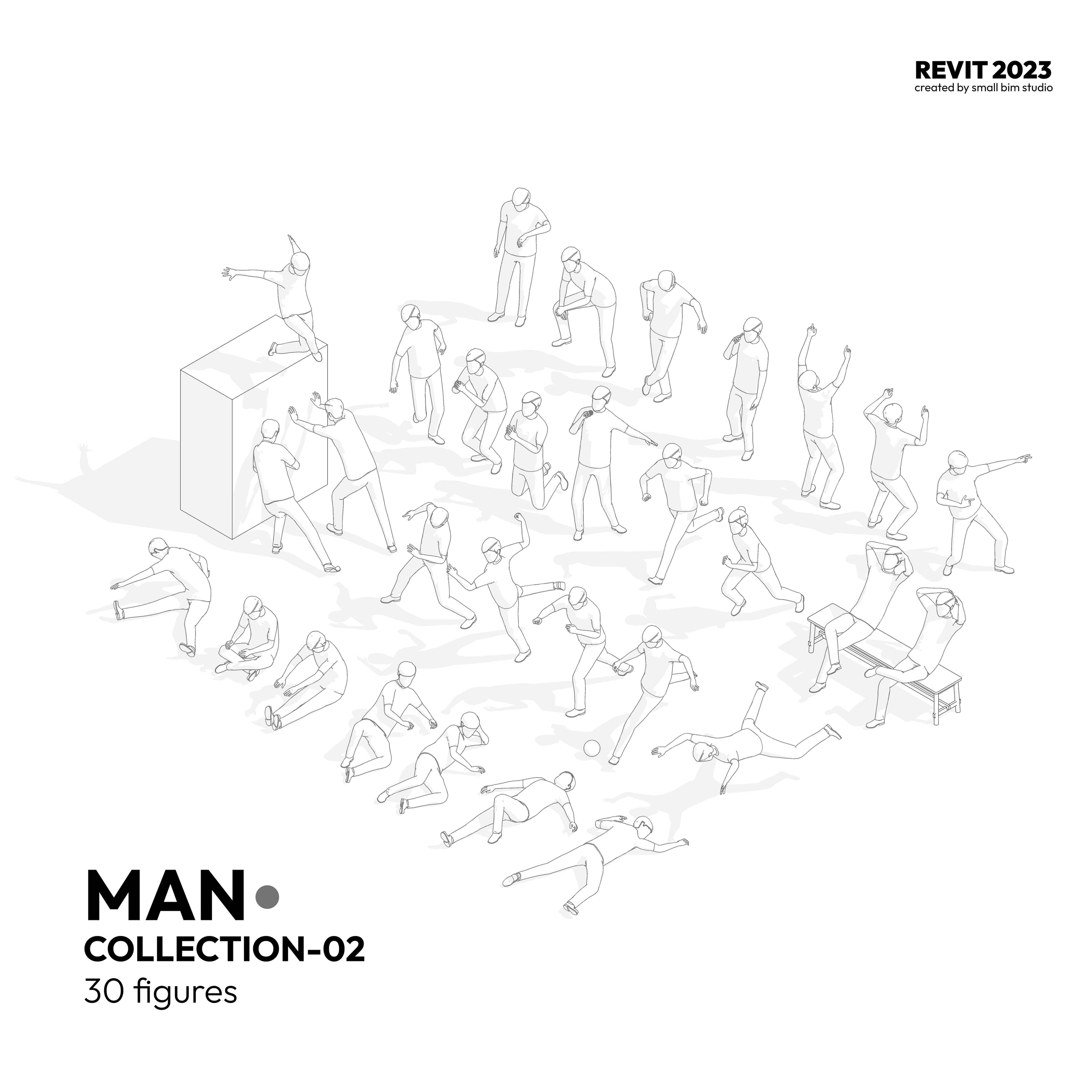 RSBFIGURE-Man Collection 02 (Revit 2023)