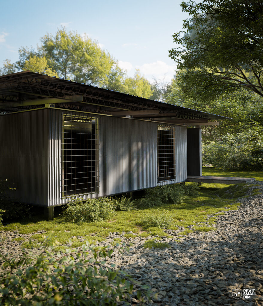 Forest Cabin rendering
